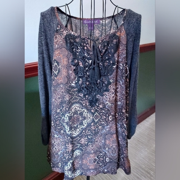 Black n Brown top - Picture 1 of 3